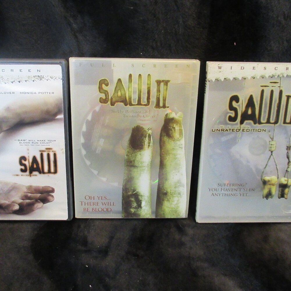 Halloween Horror SAW DVDs (Lot of 3)